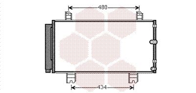 VAN WEZEL Конденсатор, кондиционер 53005572